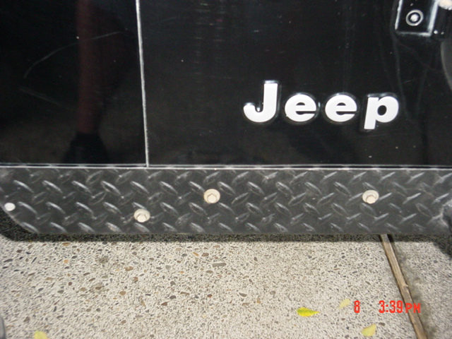 These were the existing holes we mated to.  These bolts will be hiding behind the flares, so they can be ugly!