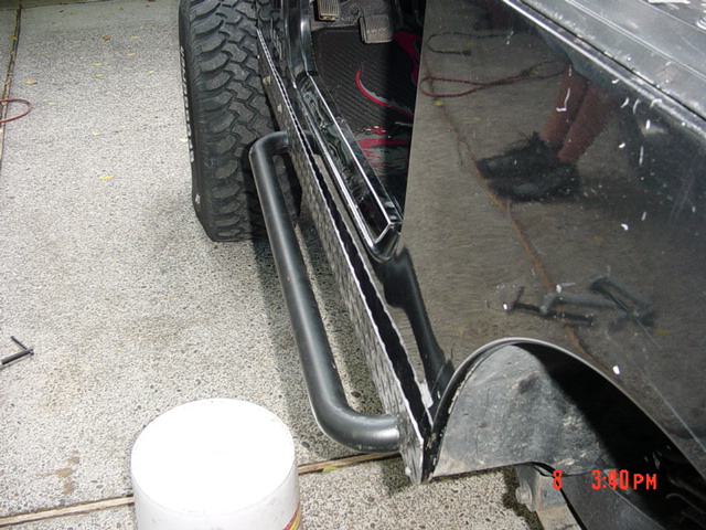A little flex in the metal, but it will suck up to the body later.
