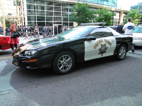 1991 Ford Crown Victoria - This police car is a Chevrolet Camaro, not a 1991 Ford Crown Victoria.