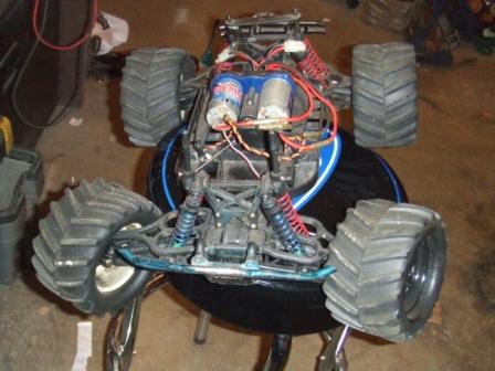 1996 Ford Bronco - This is a remote control monster truck with dual motors and large tires.