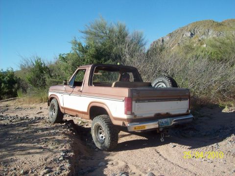 1985 Ford Bronco - This two-tone Ford Bronco appears to be from the early 1980s, based on its body style.