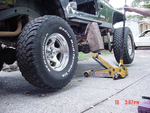 Both tires off the ground.  I give it a passing grade!