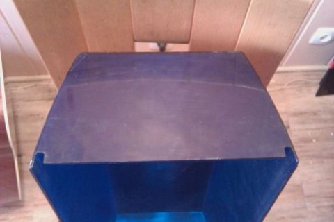 1991 Ford Crown Victoria - A blue equipment box, likely for police use, is shown with a watermark from Supermotors.net.