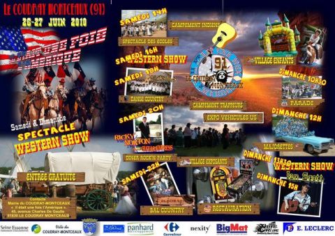 1991 Ford Crown Victoria - This poster advertises a Western show event in Le Coudray-Montceaux, France, in June 2010.