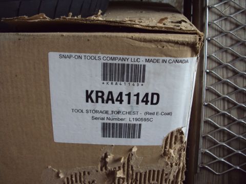 1993 Ford Probe - Label on a Snap-on Tools KRA4114D tool chest indicates it is a red E-coat model made in Canada.