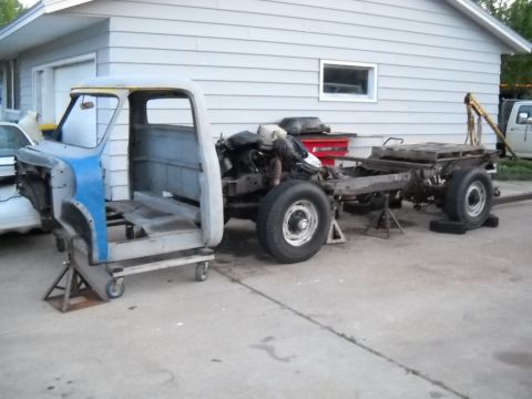 1954 Ford F-100 - Well the city is on my case about having an non operating vehicle in my driveway so I need to get it out of sight for a while. I'm going to…