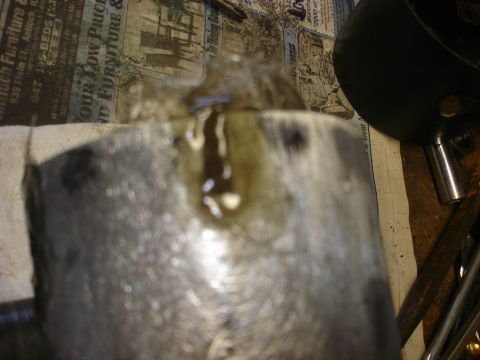 1979 Ford F-250 - A metal drum with a spigot is shown in this close-up photo.