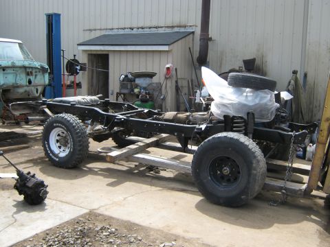 1978 Ford Bronco - getting ready to drop body on frame