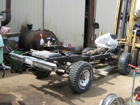 1978 Ford Bronco - rear bumper gas tank and new body mounts installed