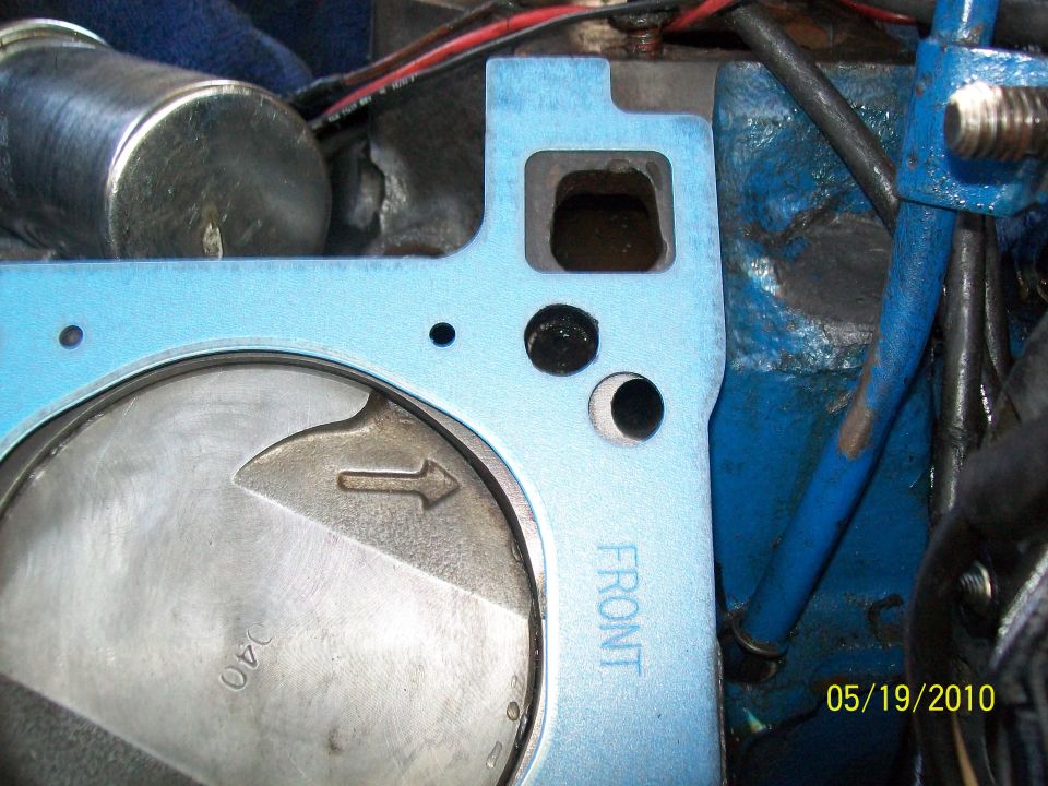 New gasket FP off set to hole