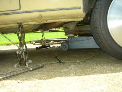1983 Volkswagen Rabbit - axle cross beam dropped