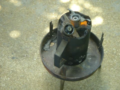 1983 Volkswagen Rabbit - removing the bonded rubber suspension bushings