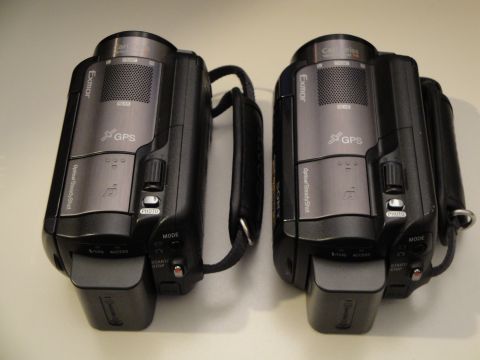 1993 Ford Taurus - Two identical camcorders are displayed together, showing their branding and features.