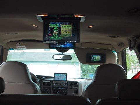 2001 Ford Excursion - View from rear with equipment open