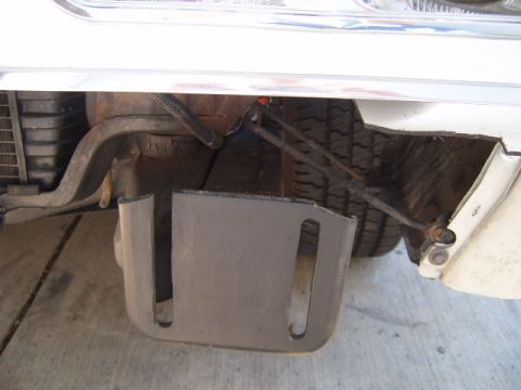 1973 Ford Ranchero - Close-up view of the undercarriage, revealing the spare tire and protective components.