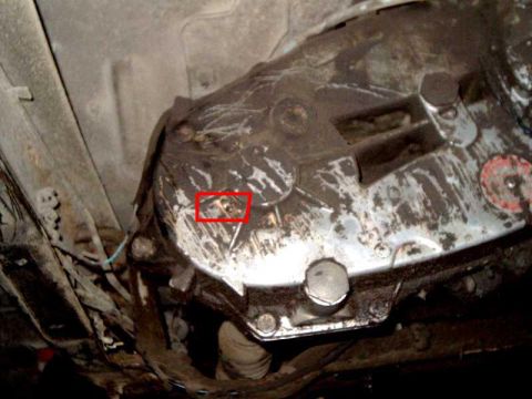 1984 Ford Bronco - mud dauber hole!
