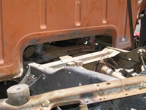 1969 Ford F-250 - This photo shows the frame and chassis of a truck, not a complete vehicle.