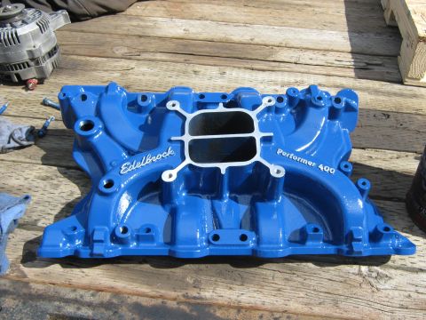 1978 Ford Bronco - my new/used intake to replace the sp2p 400 intake that was on the motor