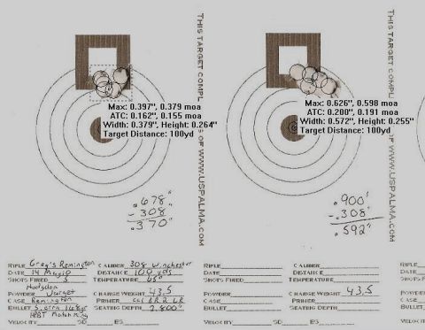 1995 Mercury Grand Marquis - Target with bullet holes and associated measurements from a shooting range.
