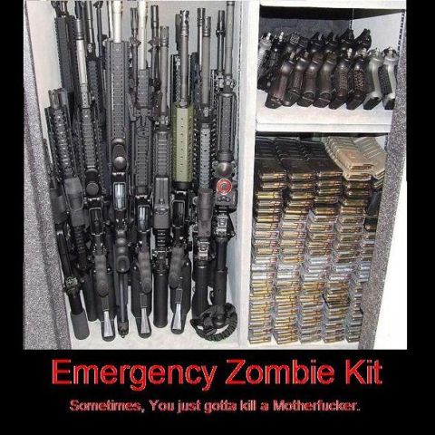 2006 Ford E350 - A gun safe contains rifles, handguns, and numerous ammunition magazines.