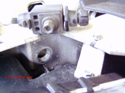 2001 Ford Excursion - A close-up view of a mechanical component, possibly from a vehicle's engine bay.