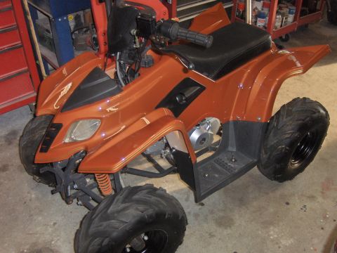 1970 Chevrolet Camaro - ATV with orange body panels and black tires is shown from a 3/4 front angle.