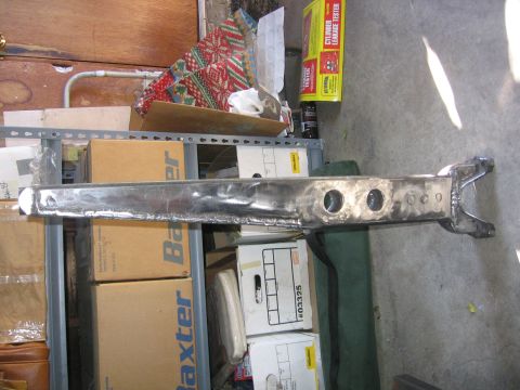 1989 Ford Bronco - Modified vehicle axle housing with holes drilled for unknown purpose.