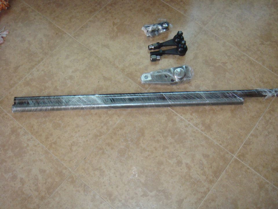 Tie rod ends and drag link assembly, wrapped in plastic