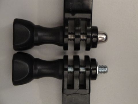 1993 Ford Taurus - Close-up view of two black camera mounts, each with adjustable screws.