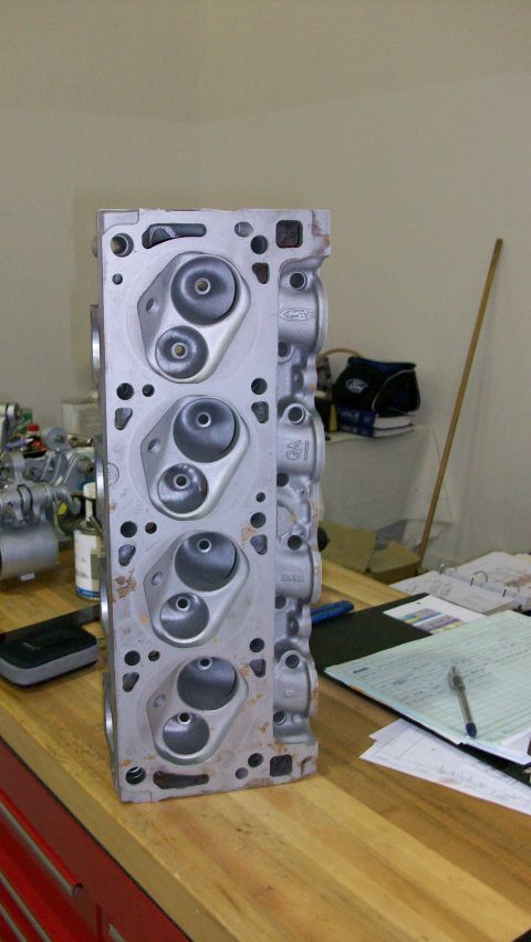 1973 Ford Ranchero - Heads have been cleaned and glass-bead blasted, ready to go to the machine shop