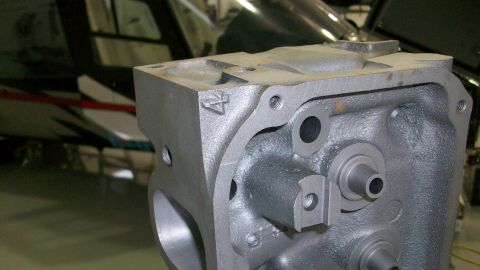 1973 Ford Ranchero - Cast iron engine block with a visible '4' marking and Supermotors.net logo.