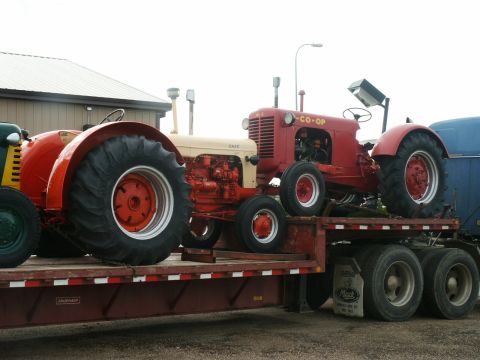 2000 Ford F-250 - shown here along the way was a load of old tractors I thought were cool. These two appeared to be built by the same maker for different com…
