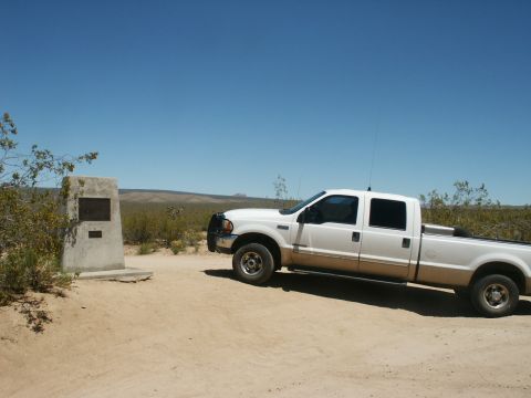 2000 Ford F-250 - Mojave Road trailhead at Cima Road. My trail starts here.