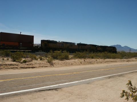 2000 Ford F-250 - UPRR passing by at the start of the off highway portion of the adventure.