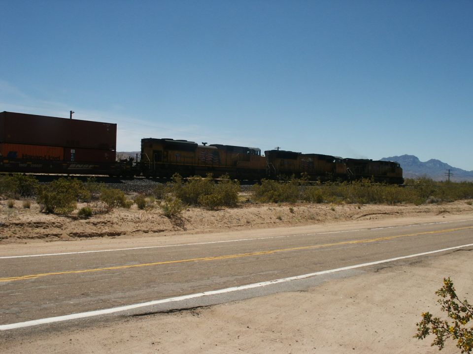 UPRR passing by at the start of the off highway portion of the adventure.
