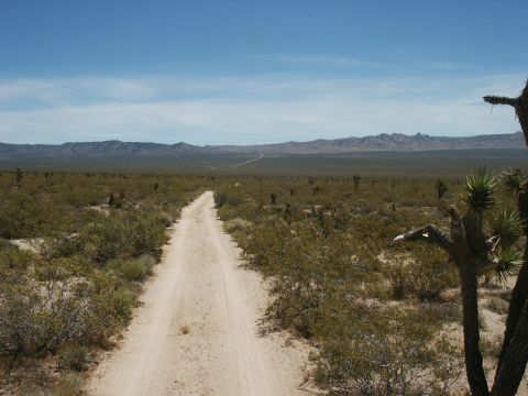 2000 Ford F-250 - looking back to where I started. Slow going to here with the long wheelbase and miles of whoops.