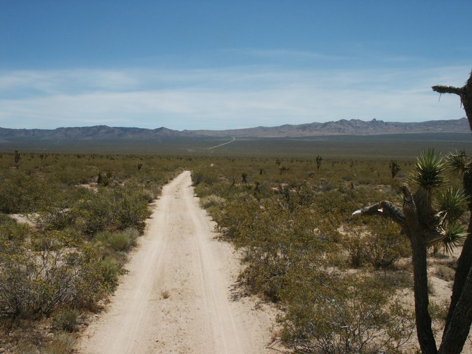 looking back to where I started.  Slow going to here with the long wheelbase and miles of whoops.