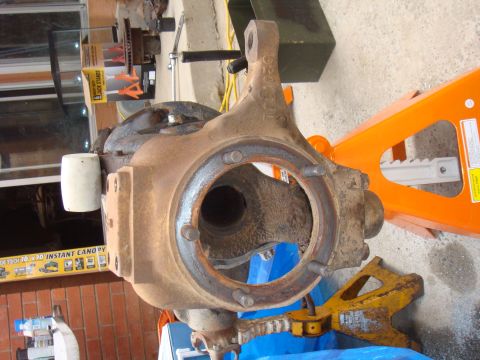 1992 Ford Bronco - Front axle housing for a Ford Bronco, likely removed for repair or modification.
