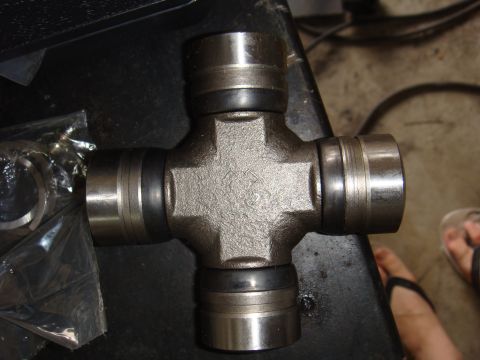1992 Ford Bronco - A close-up view of a universal joint, a critical component in drivetrain systems.