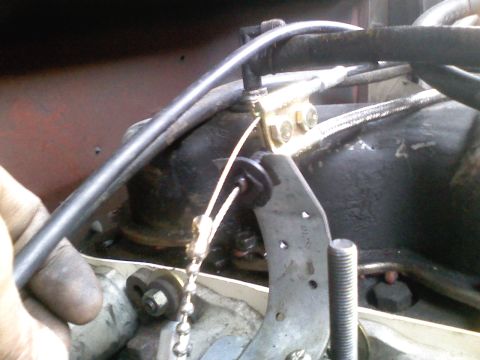 1981 Ford Bronco - ((The gold bracket is for an aftermarket cruise control kit.))
