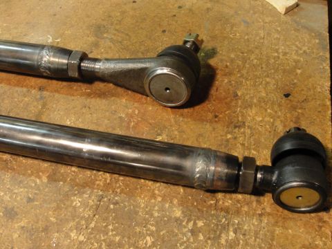 1995 Ford Bronco - Custom tie rod ends are shown, likely for a solid axle swap project.