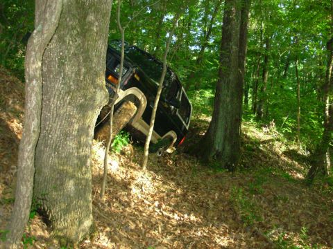 1983 Ford Bronco - Now that the front diff is welded up (for the 3rd time), the truck doesn't turn like it used to, and I had to adjust my line a few times.