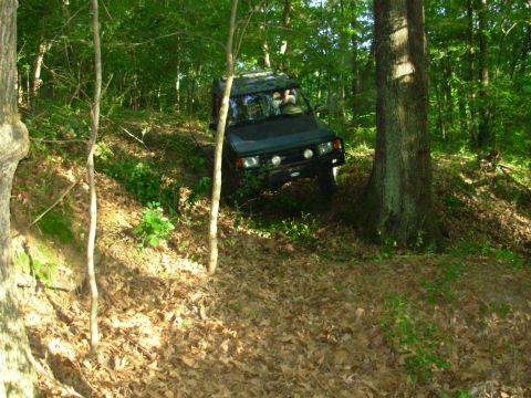 1983 Ford Bronco - Greg didn't have as much trouble making the turn, with his narrower track & rear welded diff.