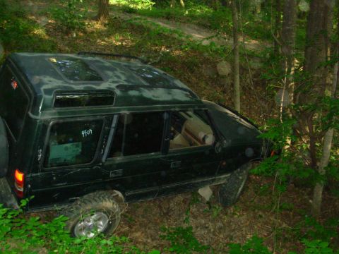 1983 Ford Bronco - But it's so tight that any vehicle longer than a 4-wheeler has to make a multi-point turn at the bottom. His exhaust tip sticks out almost…