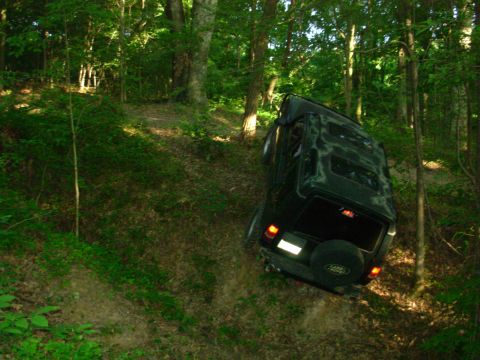 1983 Ford Bronco - Now, it's ~2 feet up, so we gave up on this line.