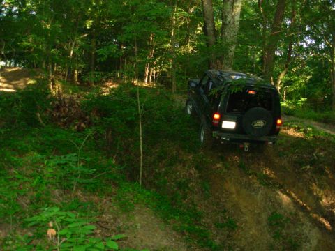 1983 Ford Bronco - Then he drove out on the same line that hung him up before.