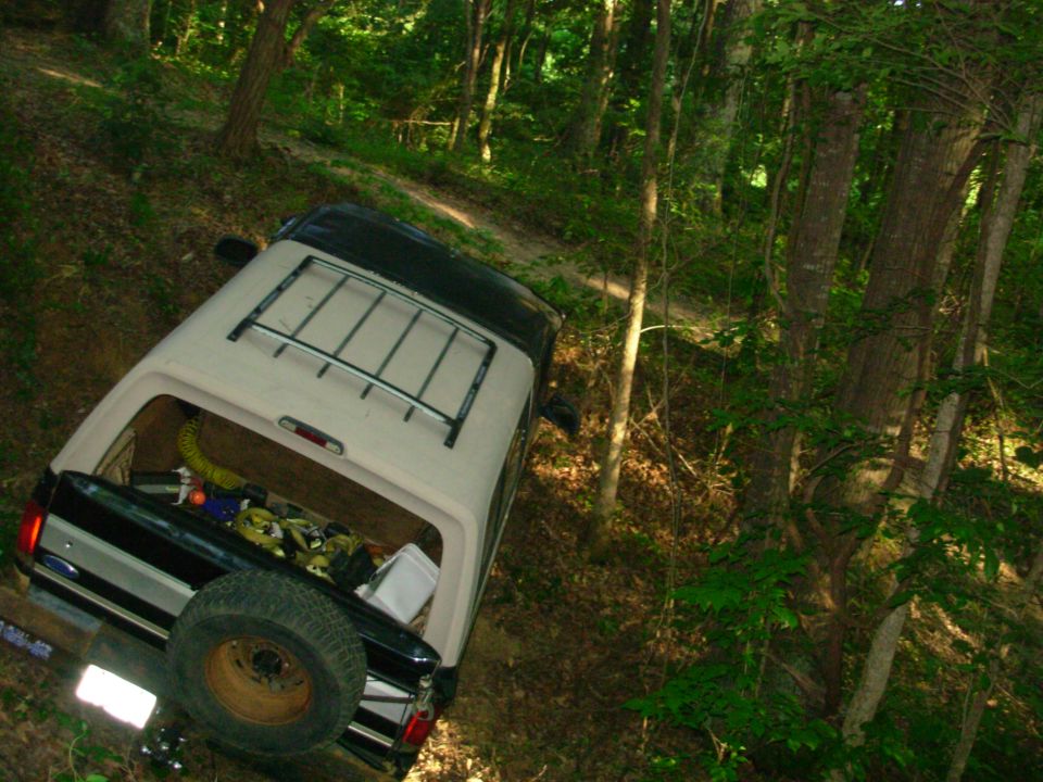 ...and another, which put the R fender into that small tree.