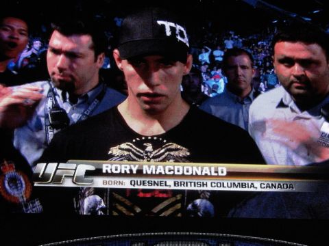 1996 Ford Bronco - Rory MacDonald is shown with a UFC graphic displaying his name and birthplace.