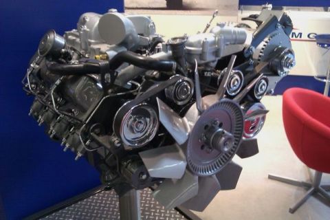 1991 Ford Crown Victoria - This is an engine on display, not a 1991 Ford Crown Victoria.