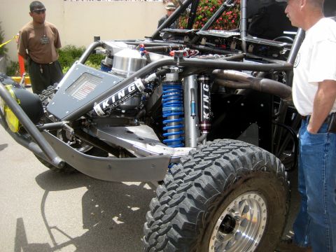 1996 Ford Bronco - Custom off-road buggy features exposed engine and heavy-duty suspension components.